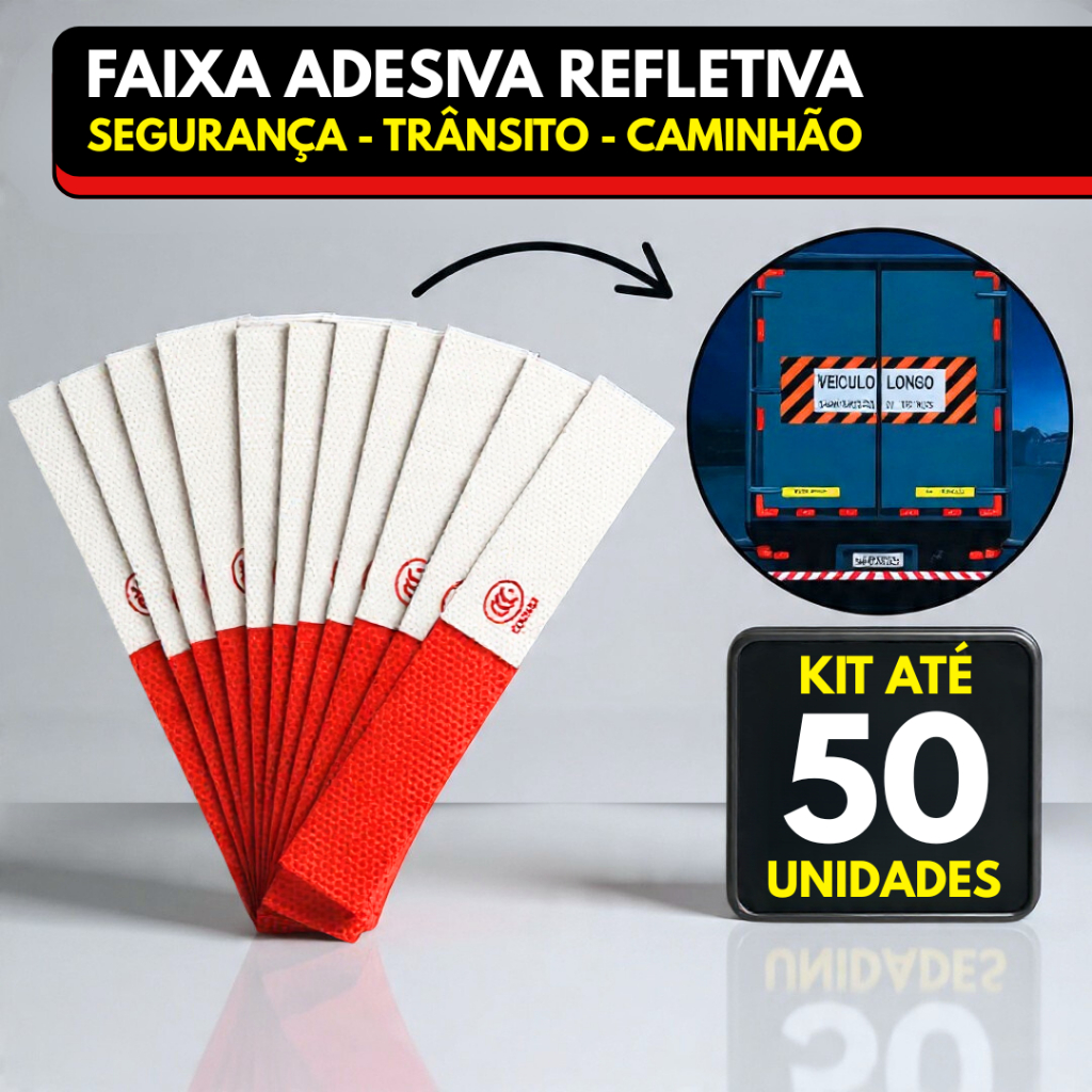 Faixa Adesiva Refletiva Para Caminhão Adesivo Luminoso Traseiro Fita de Reboque Carro Carreta Moto em Oferta na Shopee