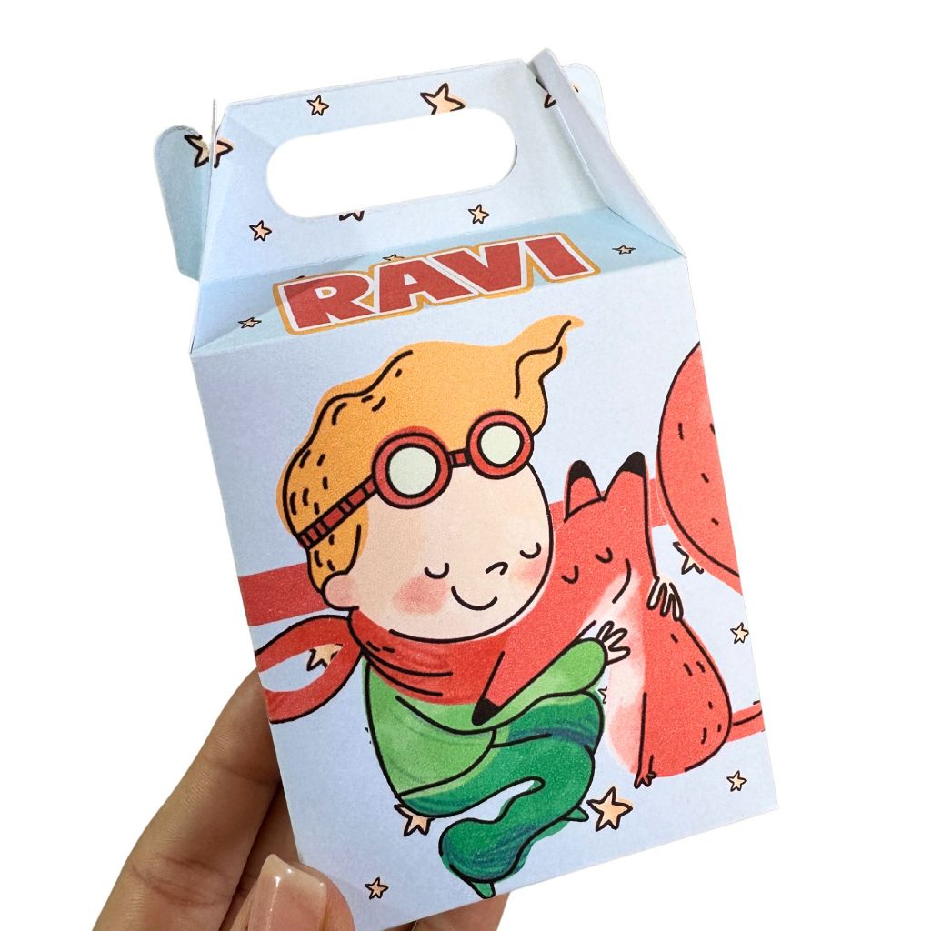 KIT Caixinhas Maletinha PEQUENO PRÍNCIPE l Lembrancinha festa - Personalizado Com NOME e IDADE - ENVIO MAIS RÁPIDO