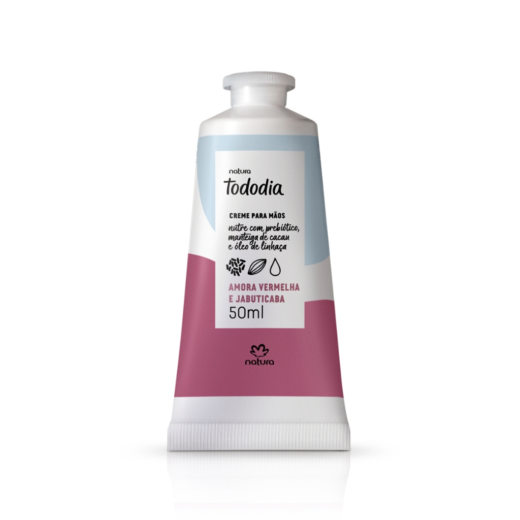 Creme para as Mãos Natura Tododia de Amora vermelha e Jabuticaba - 50ml