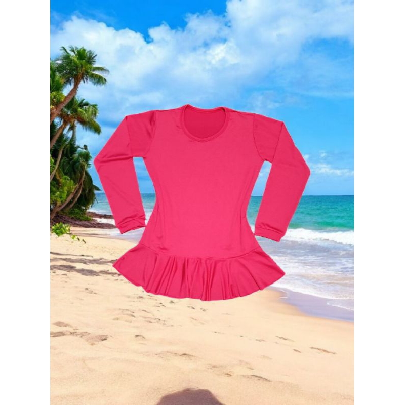 vestido saída de praia piscina infanto-juvenil proteção  UV 50%