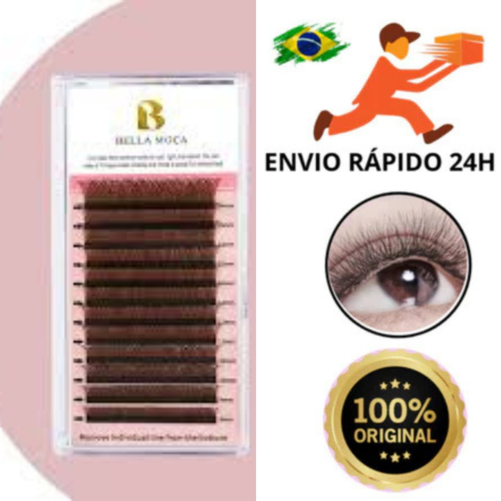 Marrom egípcio Bella Moça cílios marrons YY 0.07 D/M Unitário e mix8-14mm cílios