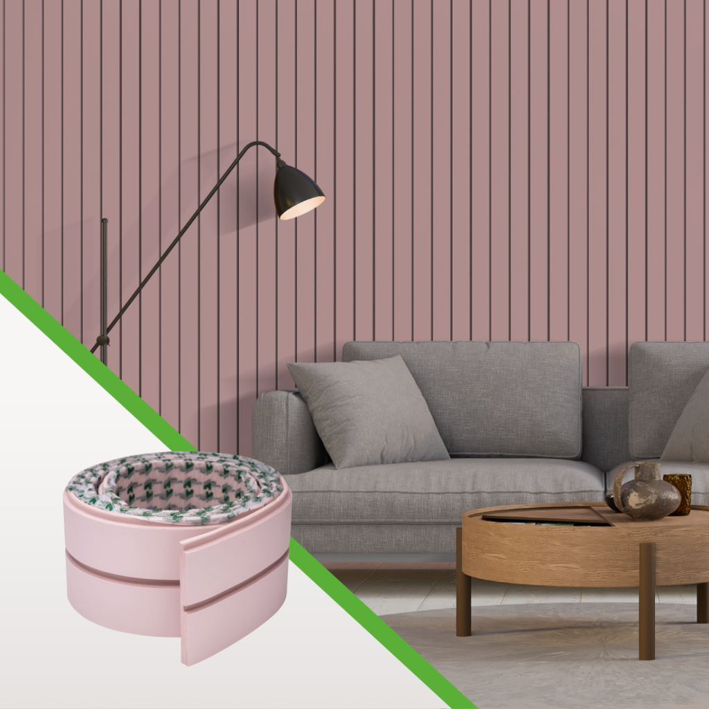 Painel Ripado Laminado De Eva Cor Rosa Linha Play Plus em Oferta na Shopee