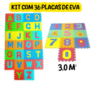 Tapete Alfabeto e Numérico Eva Tatame Infantil Educativo Criança Peças 29x29cm 8mm 10 26 ou 36 Peças em Oferta na Shopee