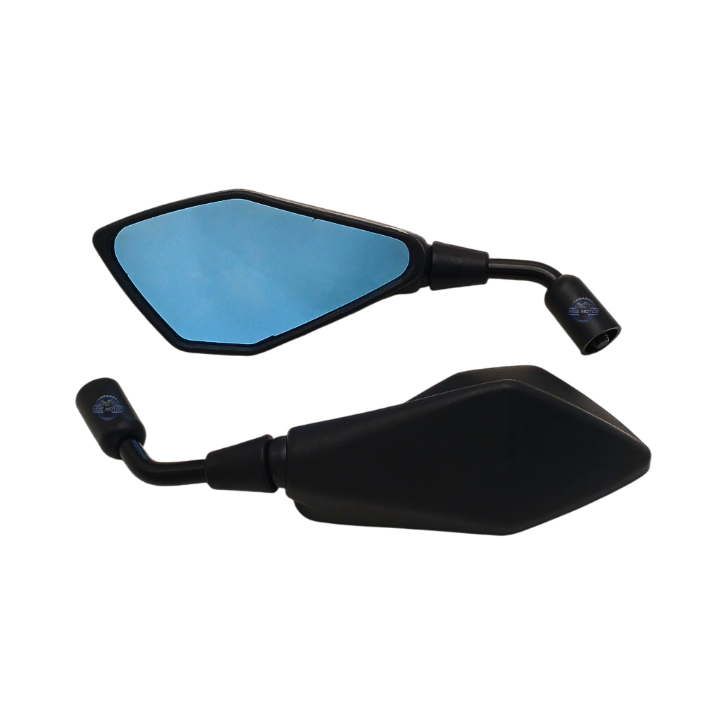 PAR DE RETROVISOR Z400 FIXO ROSCA HONDA HASTE CURTA COM LENTE AZUL em Oferta na Shopee