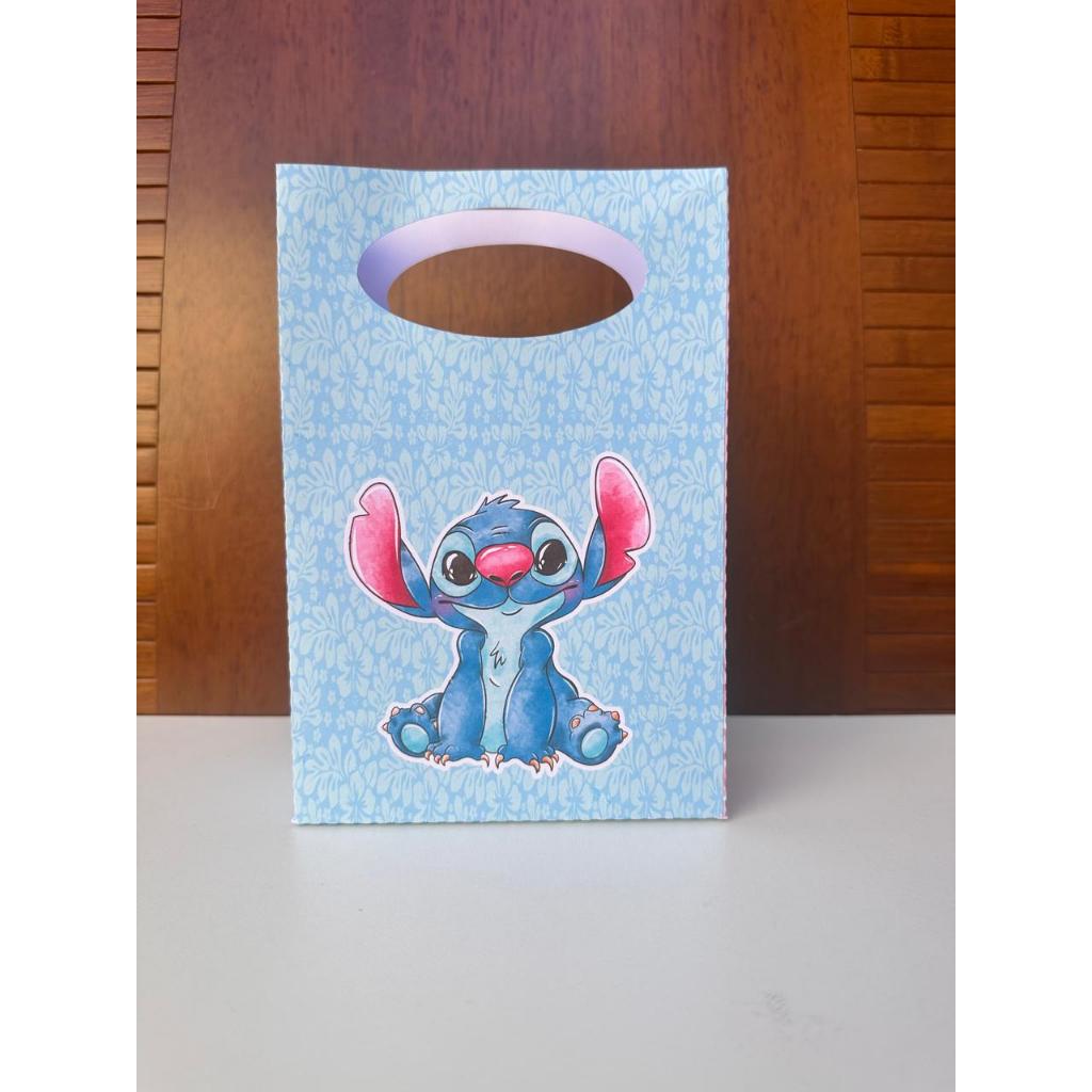 Sacolinha Personalizada Stitch - Lembrancinha - Festa Infantil - Aniversário - TAMANHO P - KIT PEGUE E MONTE