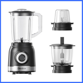 Multiprocessador de 3 jarras 500W 1.6L Gaabor Processador de Alimentos 3 em 1 [110v - 220v] em Oferta na Shopee