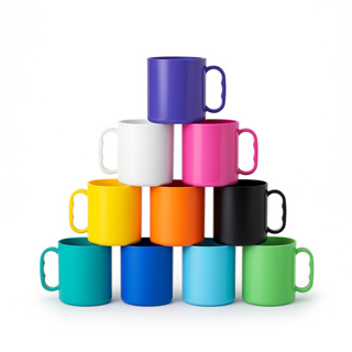 Kit Canecas Festa 450ml Plástico Coloridas Crianças Escola Creche Infantil Cantina em Oferta na Shopee