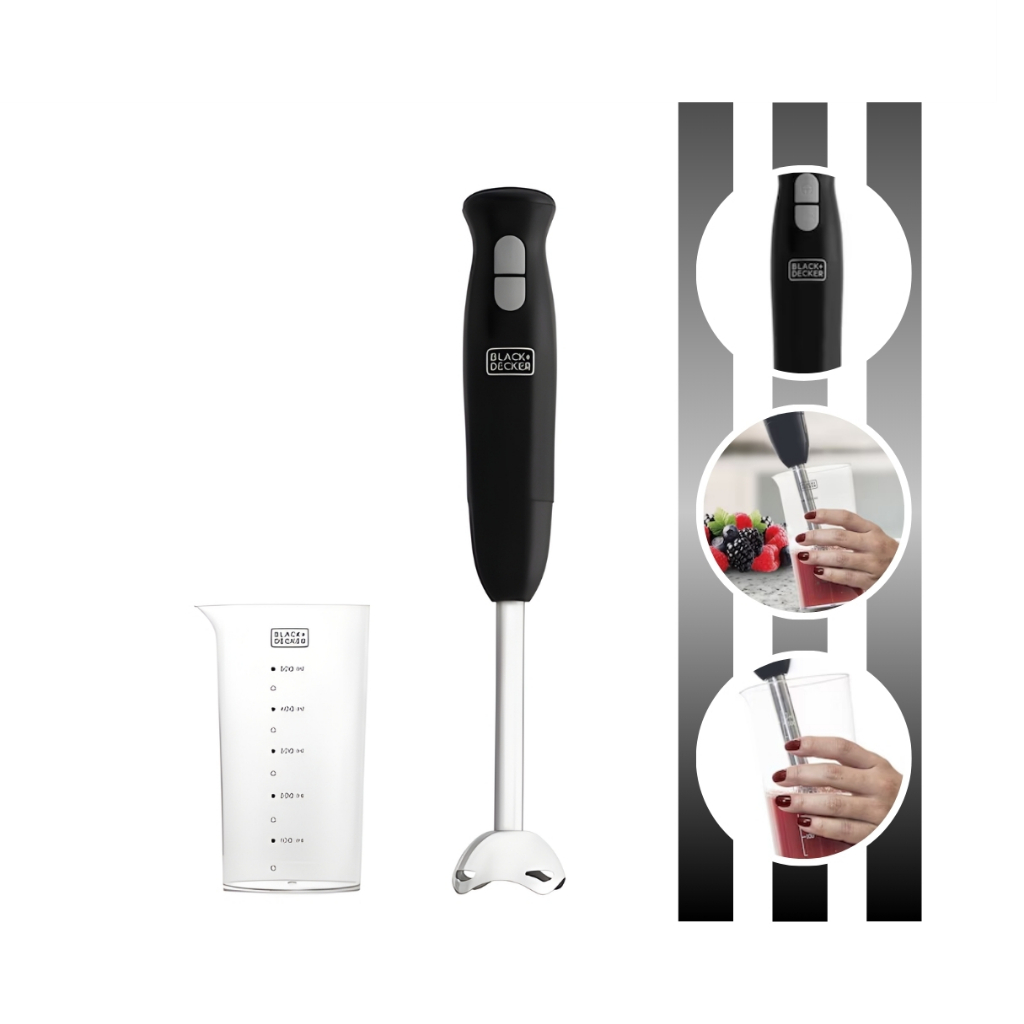 Mixer Vertical Com Potência de 250W Modelo M300 Com Copo De 500ml Black Decker
