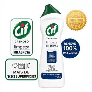 Limpador Multiuso Cif Cremoso 250 Ml Superfícies Gerais Limpesa Milagrosa