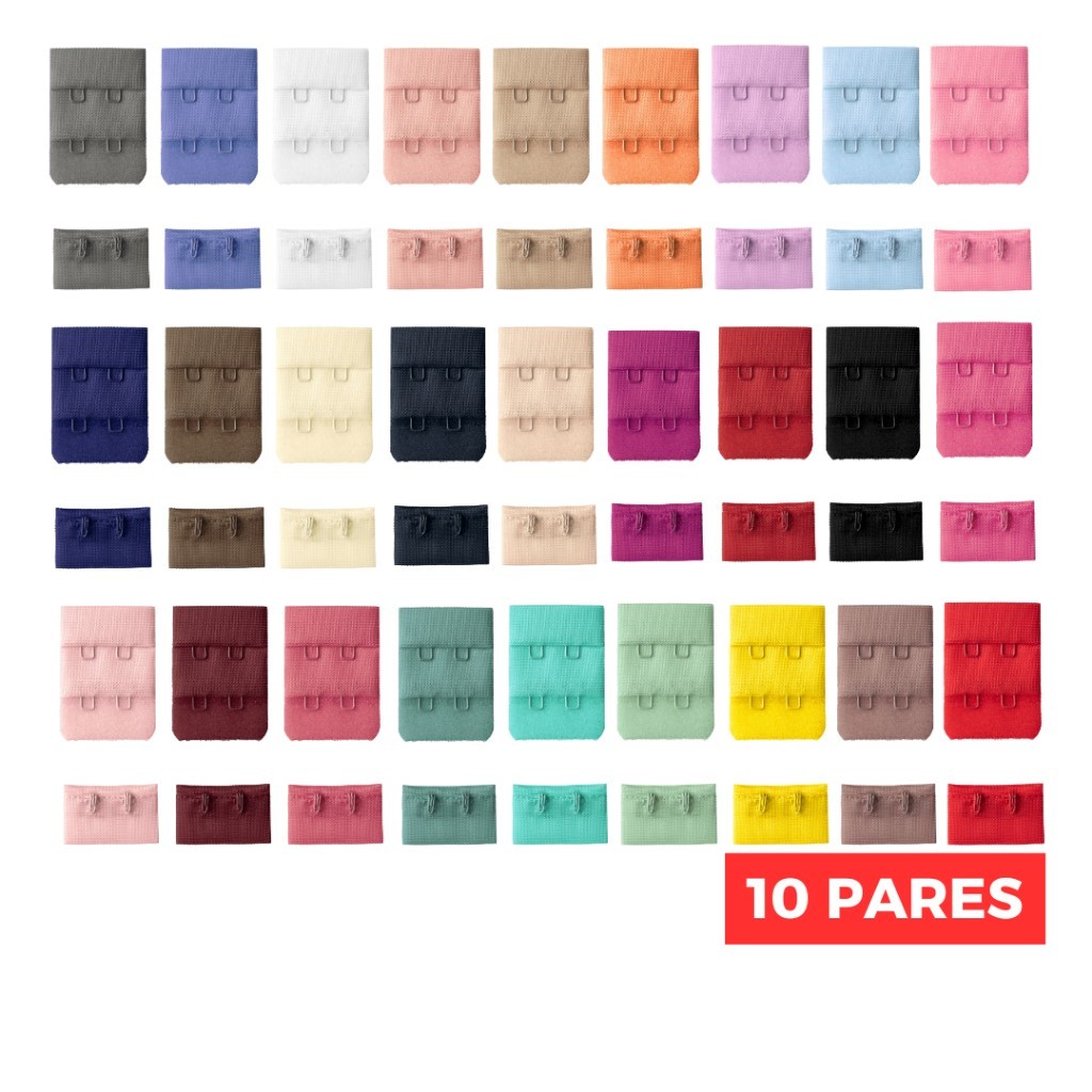 Colchete/Fecho para Sutiã DA160 DPL 30x40mm 10 pares Terlizzi Para Sutiã Body Colchetes Aviamento Costura Acabamento