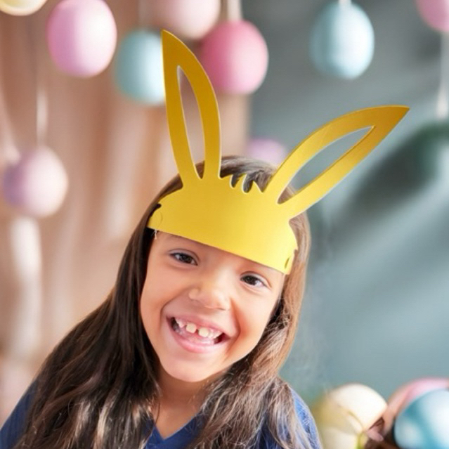 KIT Mascara páscoa Tiara Coelho para festas aniversário casamento com elástico em Oferta na Shopee