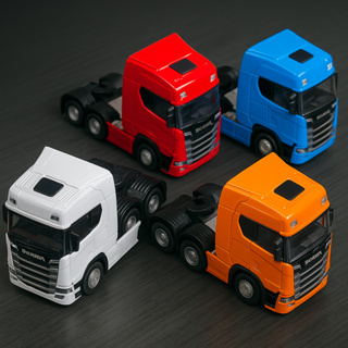 Miniatura Scania 6 Rodas Tuncado Abre Cabine Caminhão 4 Cores Ferro com Luz e Som em Oferta na Shopee
