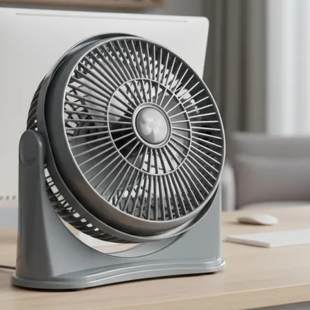 Ventilador Circulador de Ar Turbo 25cm Silencioso Potente Ventimais Mesa Parede Ajustável 127V 220V Bivolt Alta