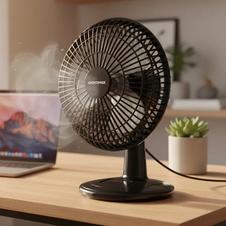 Ventilador Mini Turbo 20cm Ventimais Portátil de Mesa Potente Silencioso 127V 220V Compacto Casa Lar