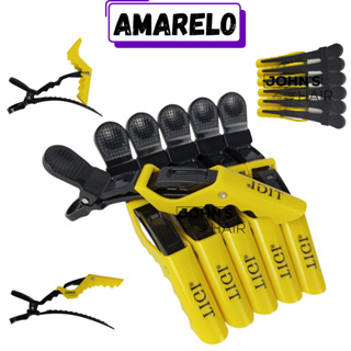 Kit 6 12 18 e 24 Unidades Presilha Crocodilo Profissional para Salão Prendedor de Cabelo Jacaré Forte e Durável em Oferta na Shopee