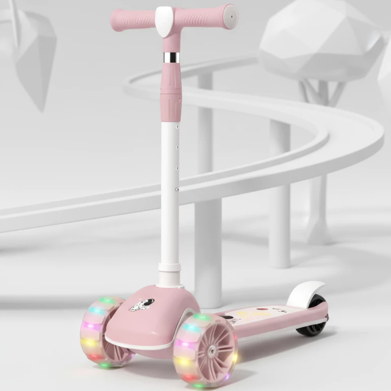 Patinete 4 a 12 Anos Menina - Rodas Led, Musica e Luz Até 80kg - Freio 4 alturas  Inmetro QUEEN SHOP em Oferta na Shopee