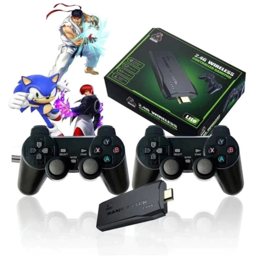 Video Game Stick 2 Controles  Jogos Retro Street Fighter Mortal Kombat Double Dragon +22mil Jogos