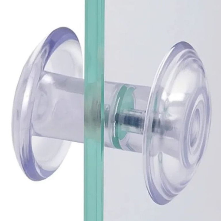 Puxador De Porta Resina Médio Incolor Para Porta De Vidro Blindex em Oferta na Shopee