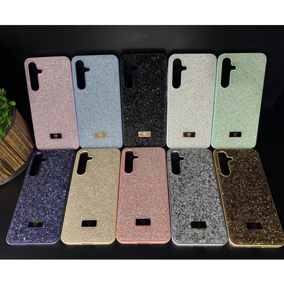 Capa Case Aveludada Strass/Pedrinhas Luxo Para Samsung A05/A06 4G/A06 5G/A07/A14/A15/A16/A17/A26/A34 em Oferta na Shopee