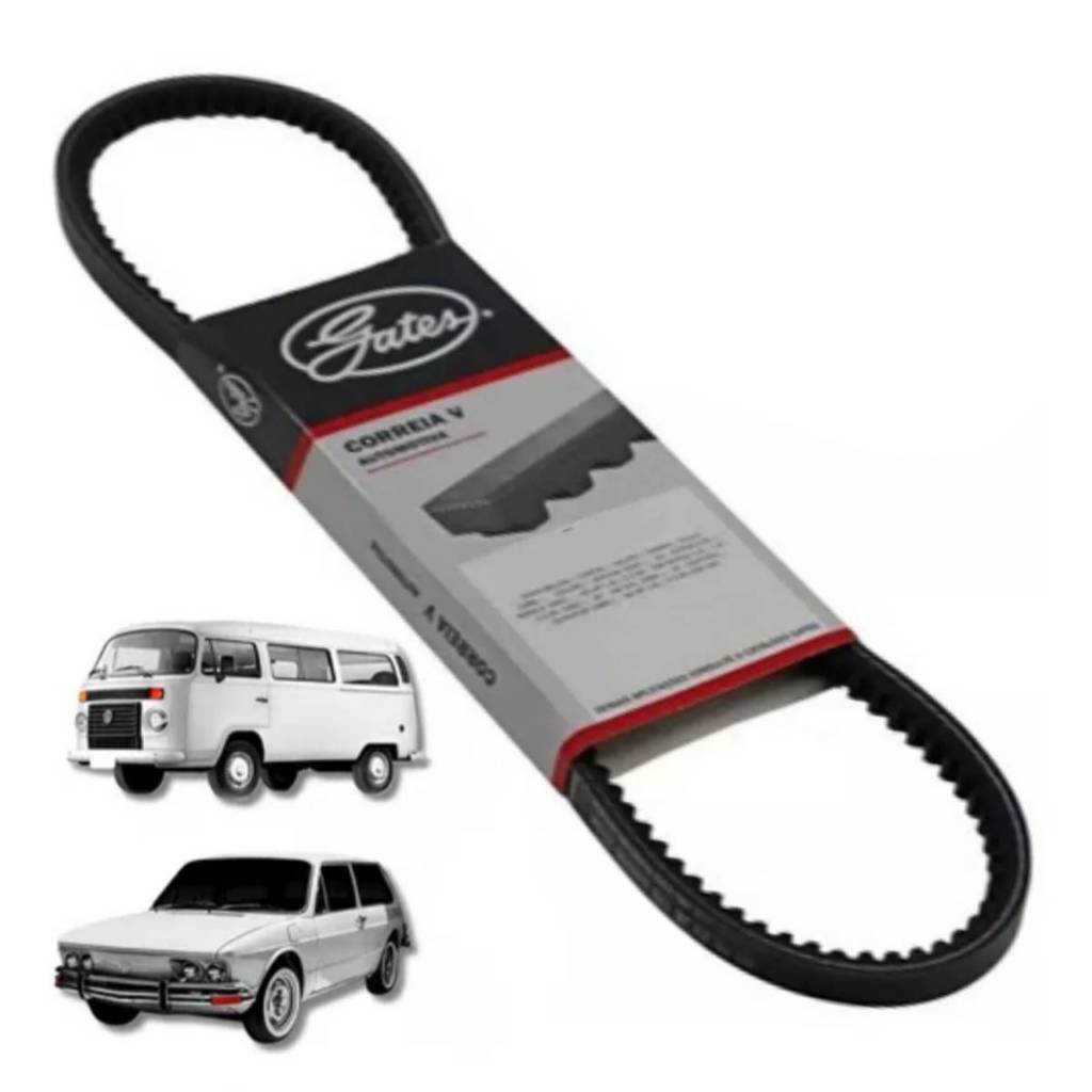Correia Alternador GATES 10X915 – Fusca Brasília Kombi Variant 1300 1500 1600 Alta Durabilidade