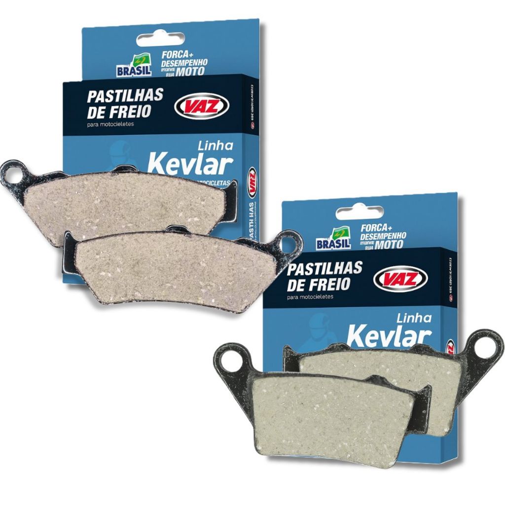 Kit Pastilhas de Freio Himalayan 450 2024-2026 / Cb 500 Antiga 1997-2005 Ecopads Vaz