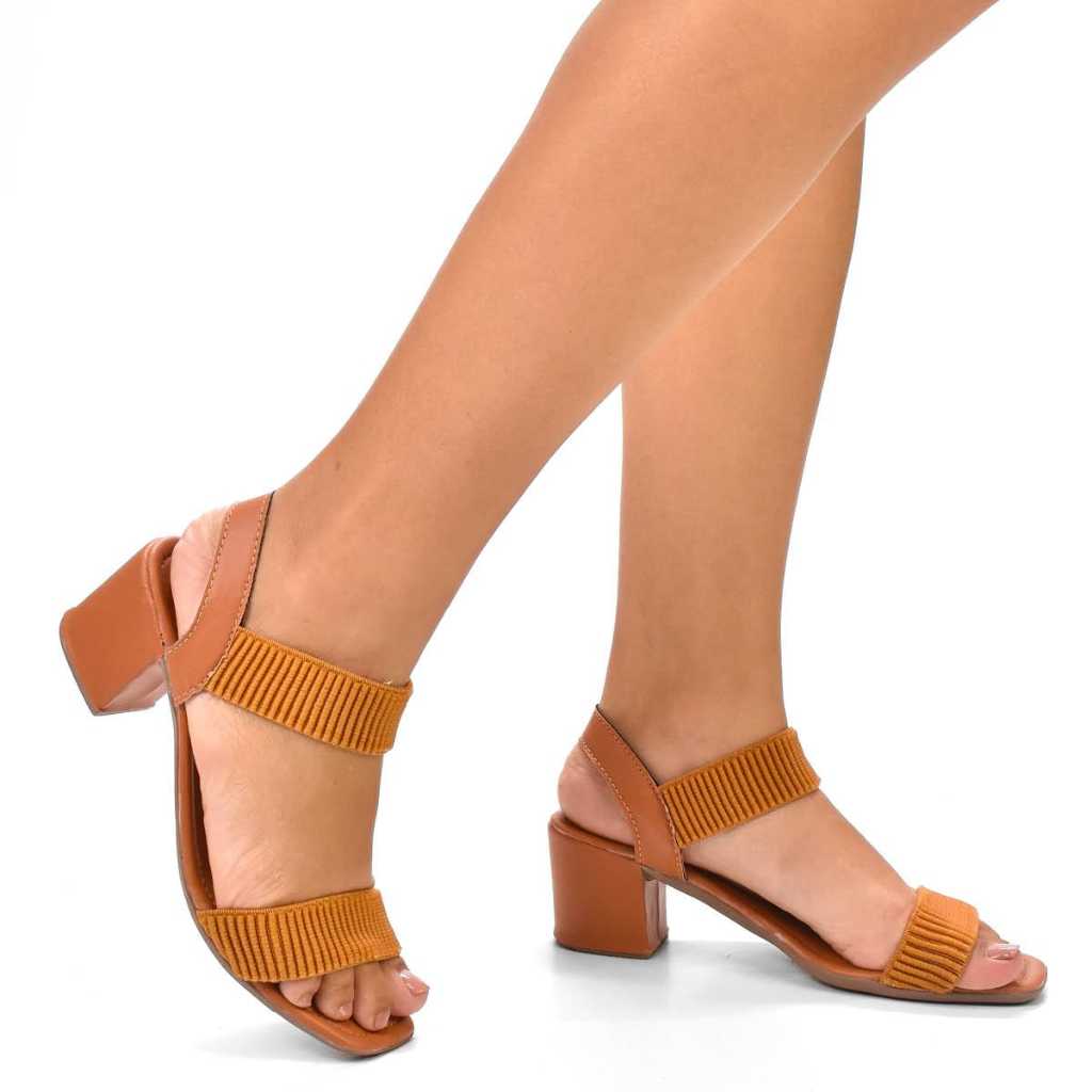 Sandália Feminina Casual Calce Fácil Elástico Trazeiro em Oferta na Shopee