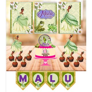 Kit Festa No Tema Princesa e o Sapo, Tiana em Oferta na Shopee