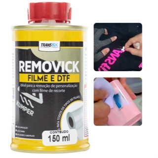 Removedor De Sublimação Filme E DTF Em Tecidos 150ml Removick - Transfix em Oferta na Shopee