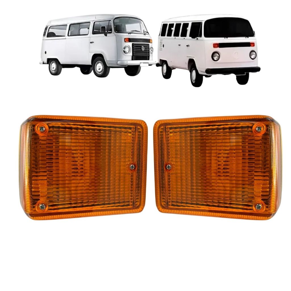 Lanterna Dianteira Pisca Kombi Clipper 1976 a 2014 cor Âmbar amarela