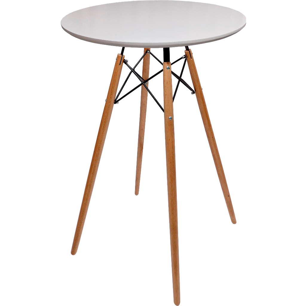 Mesa Bar Bistrô 70cm Base Eiffel Tripé Redonda Madeira Mdf Pé Palito Tampo Circular Barzinho Full