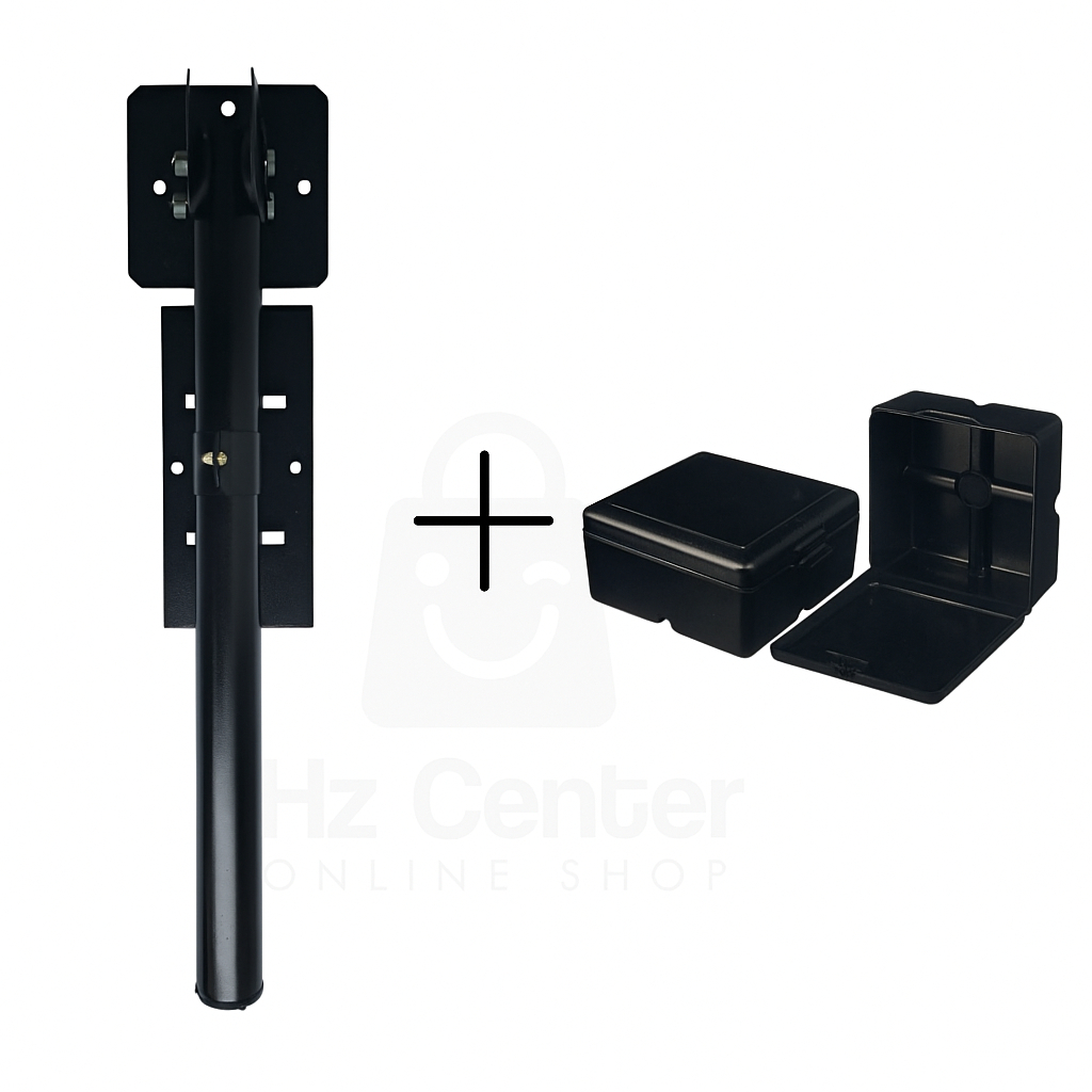 Kit Suporte para Câmeras - Sensor de Barreira 40cm + Caixa Organizadora Cftv Preta em Oferta na Shopee