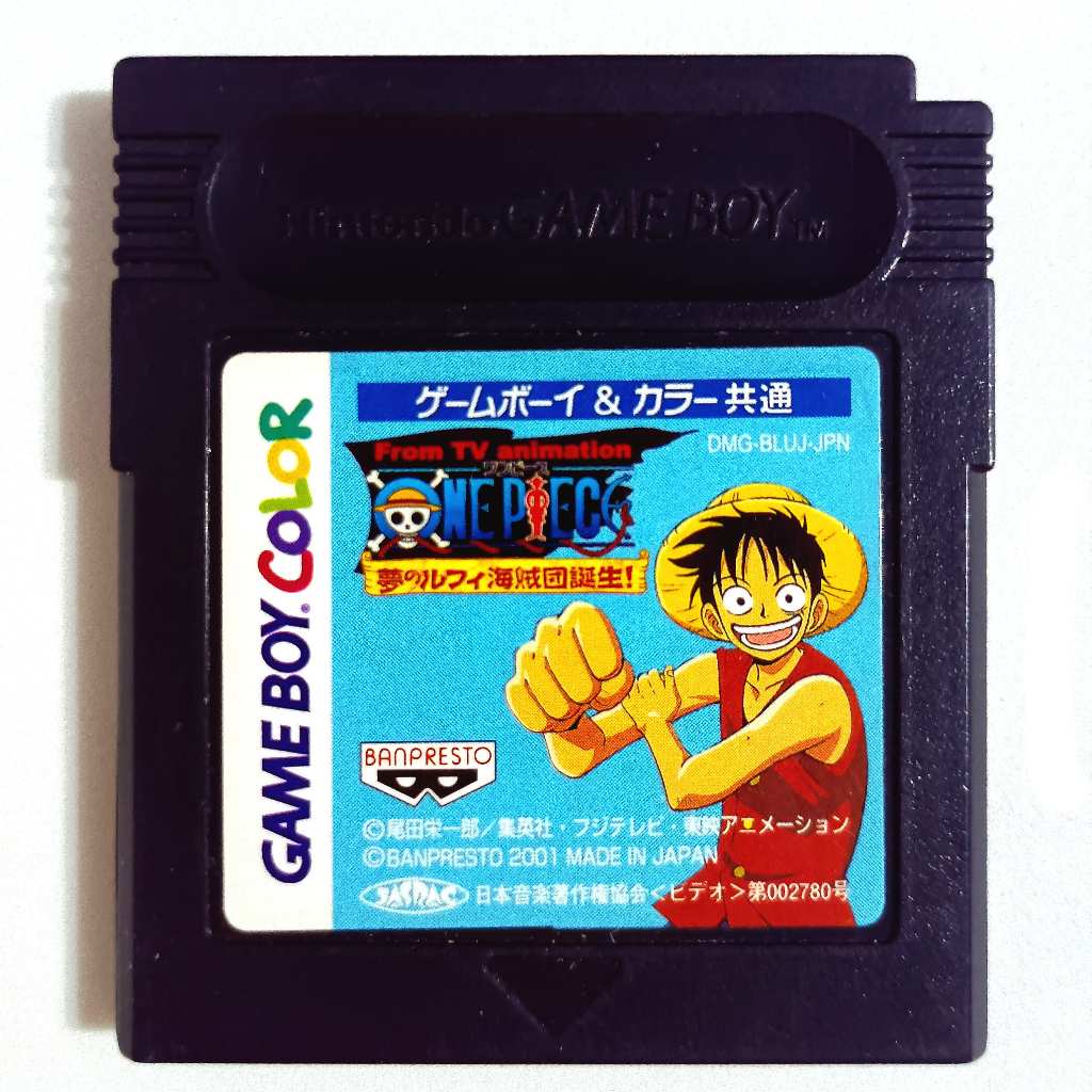 Cartucho Game Boy Color - One Piece: Yume no Luffy Kaizokudan Tanjou! - Original