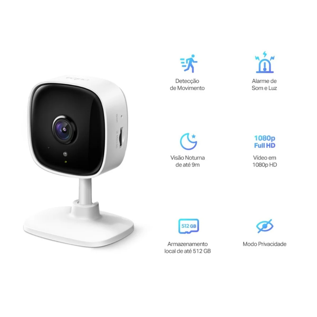 Camera de Segurança Residencial e Comercial com Wi-Fi 1080p TC60 TP LINK