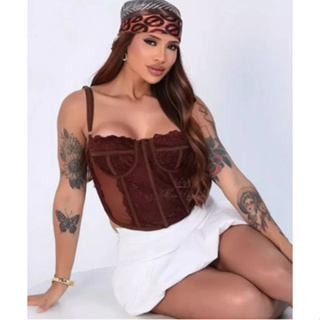 Corcel Cinderela Corcelet Feminino Valada Festa Country Rodeio Corcele Tecido Renda Mas tecido tule. em Oferta na Shopee