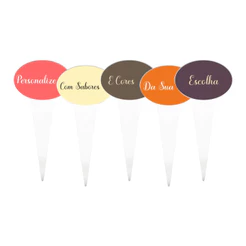 Placa Acrílico Personalizada Para Sabor Gelato, Sorvete E Açaí