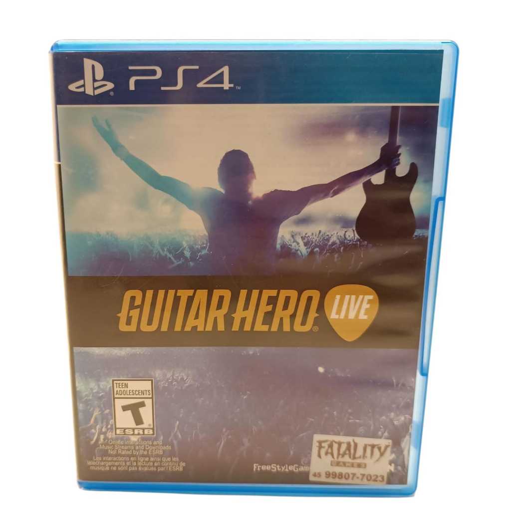 Jogo Guitar Hero Live Original Ps4 Guitarra Playstation 4 N2 (Usado)