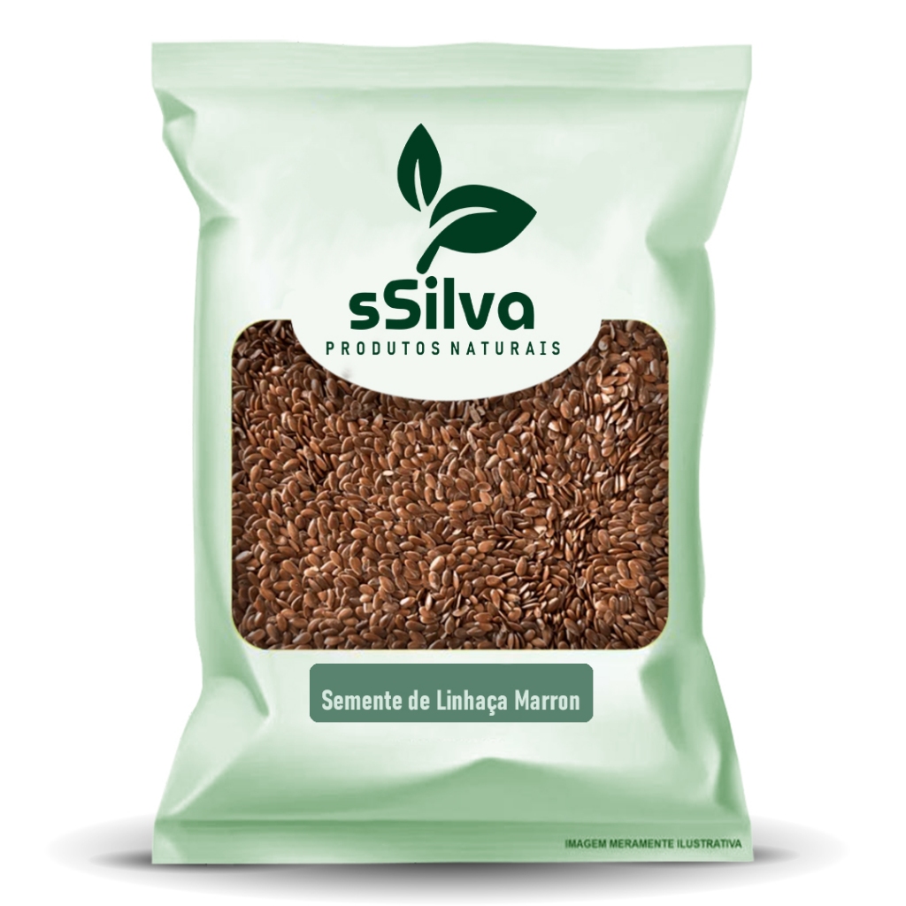 Semente de Linhaça Marrom – Fonte de Ômega 3 e Fibras sSilva Produtos Naturais