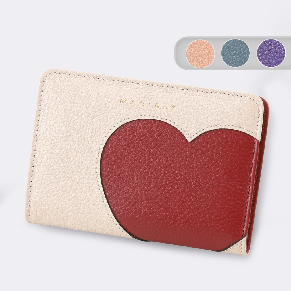 Carteira Mariart Love Couro Legítimo Coração Livro Feminina M.ART 669 em Oferta na Shopee