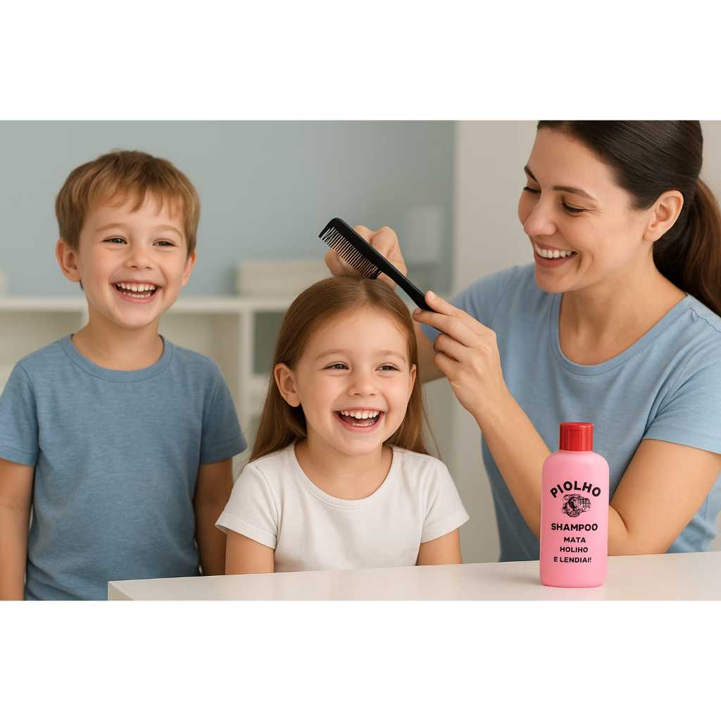 Shampoo de Ação Contra Piolhos 04 Frascos Exclusiva! — R$ 33,90 em Shopee
