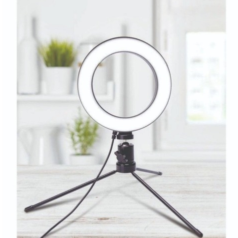 Luminária Ring Light com Tripé de 15cm
