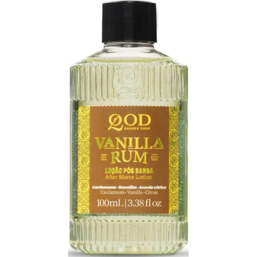 Loção Pós Barba Vanilla Rum 100 ml - QOD Barber Shop