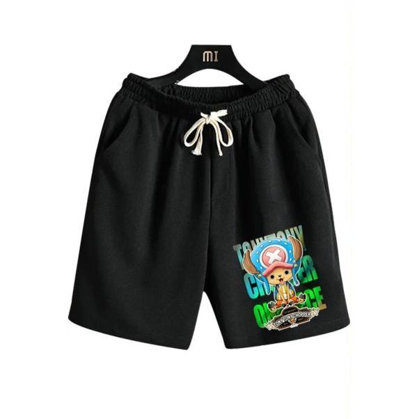 Bermuda Moletom Tony Tony Chopper One Piece Aftersoul Streetwear Unissex P ao XG 100% Algodão