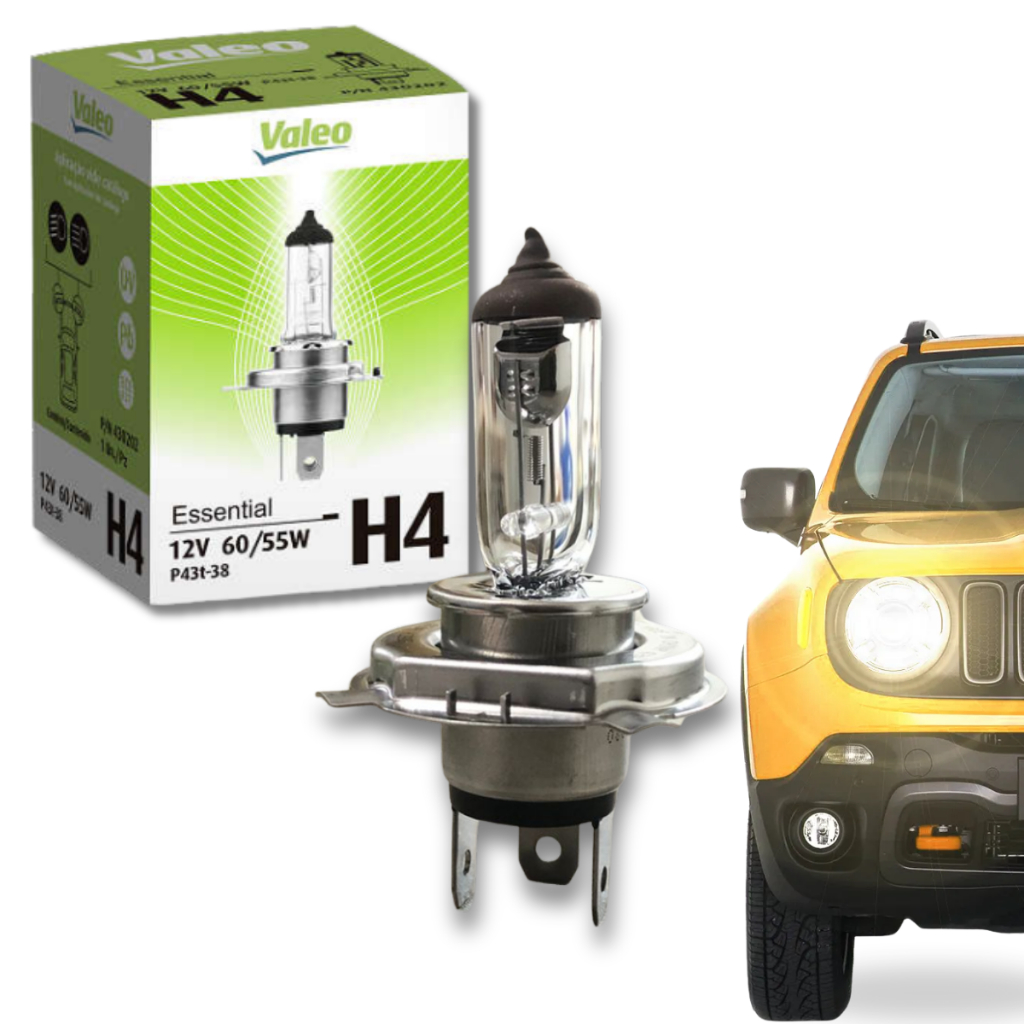 Lampada Original Valeo Farol H4 12v 60w 55 Halogena P/ Carro em Oferta na Shopee