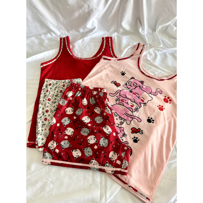 Gringas Lingerie Conjunto Pijama Feminino Regata Curto Algodão – Perfeito para o Verão ☀️