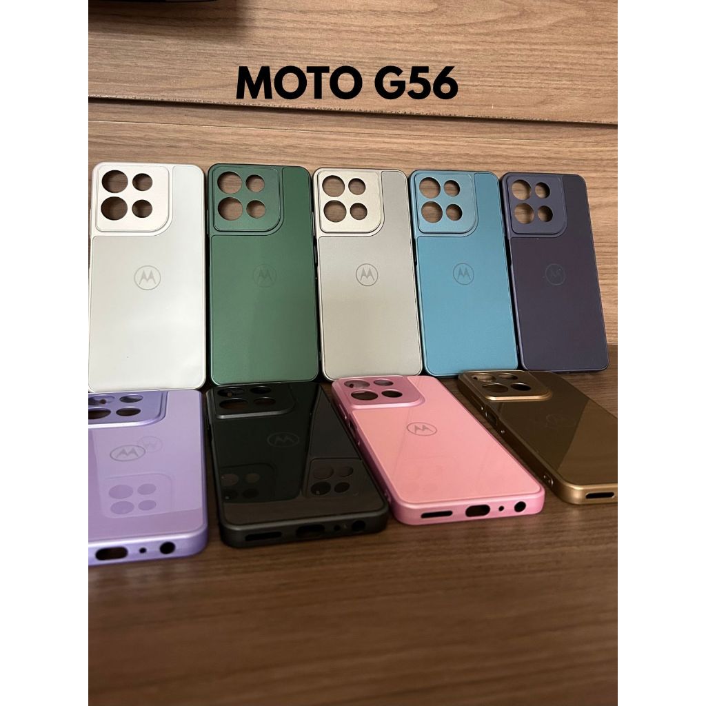 Capa Capinha Case Motorola  G56 com Interior Aveludado e Proteção de Câmera – Toque Suave