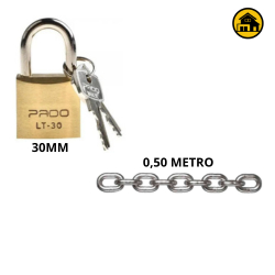 Cadeado Pado 30mm + 0,5cm de Corrente