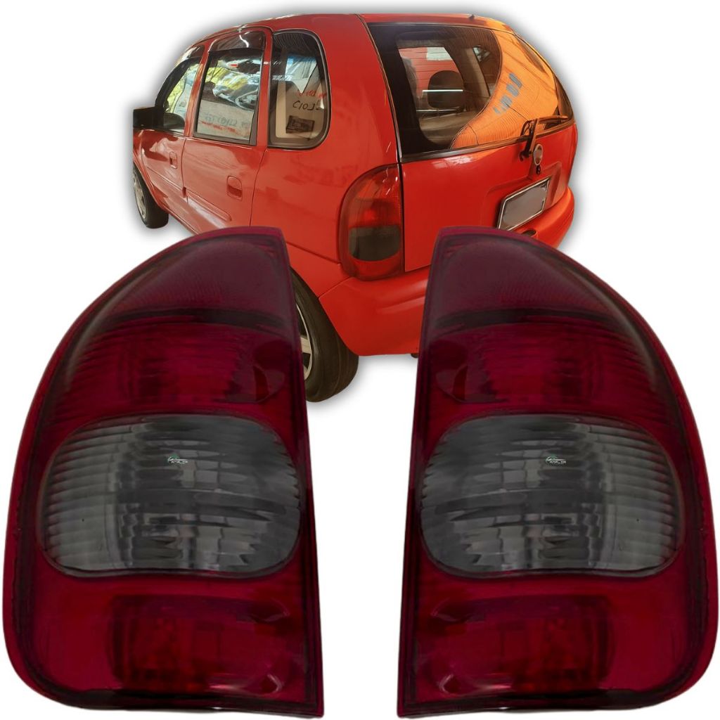 Par Lanterna Traseira Para Chevrolet Corsa Hatch 4 Portas 2000 2001 à 2001 Corsa Pickup 2000 à 2002