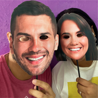 Kit com até 50 Máscaras - Despedida de solteiro, chá de lingerie, noivados , festas, formaturas em Oferta na Shopee