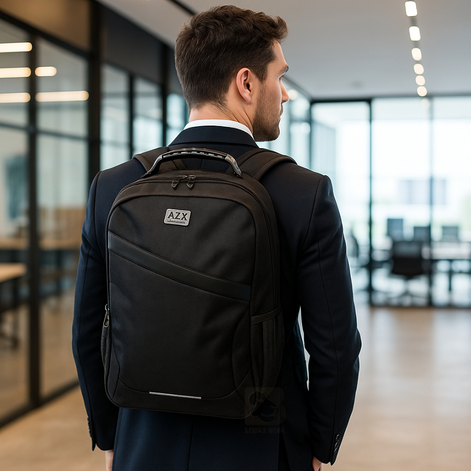 Mochila de Viagem Masculina e Feminina Impermeável Reforçada Mochila Executiva para Notebook Laptop