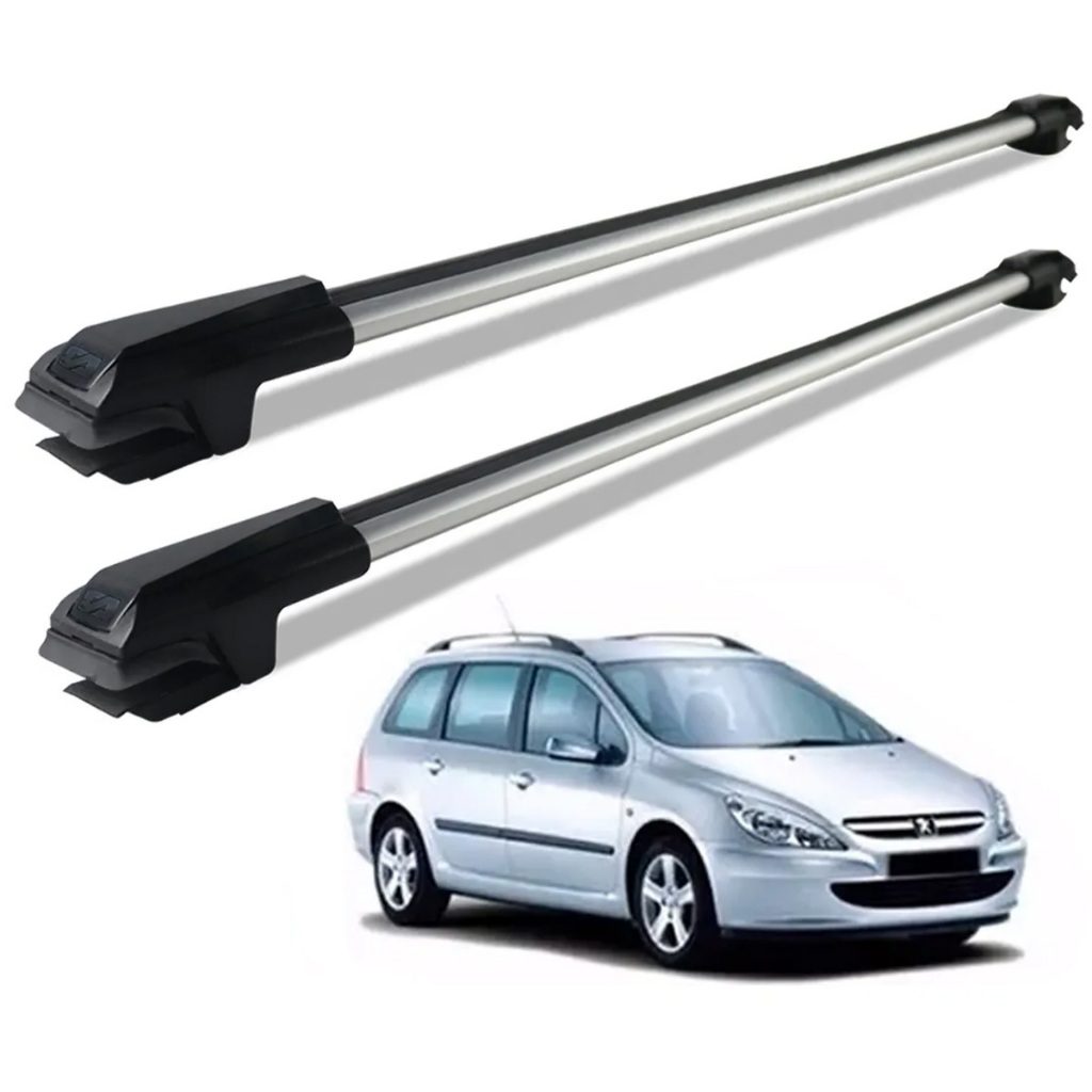 Rack Travessa De Teto Peugeot 307 Sw PRETO OU PRATA 2002 2003 2004 2005 2006 2007 2008 2009 2010 2011 2012